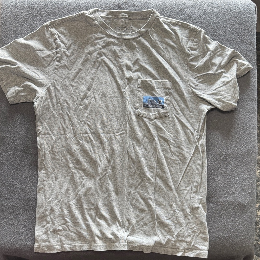 Vineyard Vines Light Gray Short Sleeve Tee